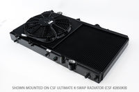 CSF 92-00 Civic All-Aluminum Fan Shroud w/ 12-inch SPAL Fan - Black