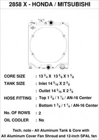 CSF The Ultimate Universal Half Radiator - Raw