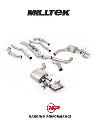 Milltek Sport Cat Back System including Signature Series Titanium Audi RS6/RS7 C8 4.0 V8 bi-Turbo