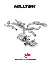 Milltek Sport Cat Back System (Twin 80mm) Audi RS6/RS7 C8 4.0 V8 bi-Turbo in Performance Edition