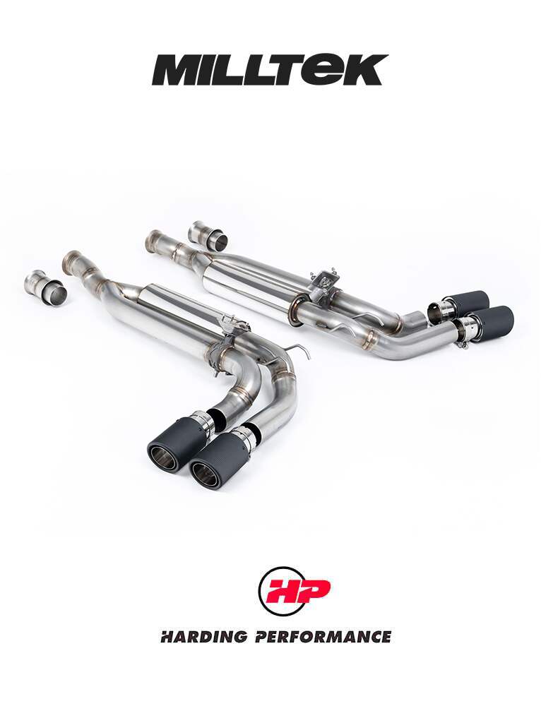 Milltek Sport Mercedes-AMG G63 W463 Valved Cat-back with Carbon JET-90 Trims