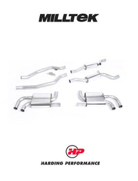 Milltek Sport Cat Back Porsche Cayenne 958 Turbo OEM Look