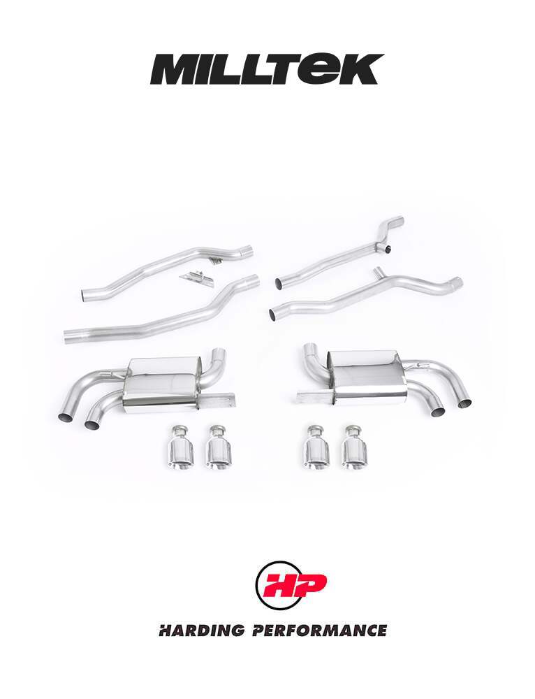 Milltek Sport Cat Back Porsche Cayenne 958 Turbo Cup Style