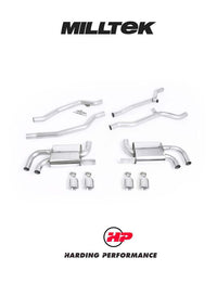 Milltek Sport Cat Back Porsche Cayenne 958 Turbo Cup Style