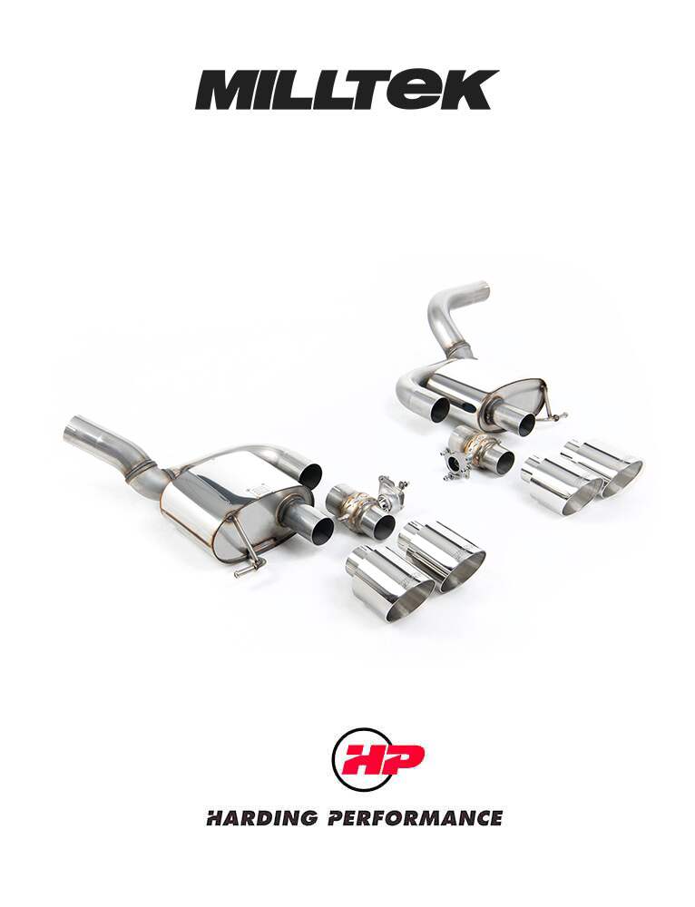 Milltek Sport Valved Rear Silencers Porsche Macan 2.9 V6 GTS & Turbo (Facelift Models only)