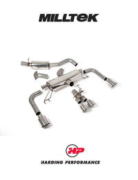 Milltek Sport Cat Back – Corolla GR 1.6 Turbo