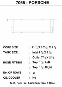 CSF PORSCHE 911 TURBO (991) / 991 GT3 / 991 GT3RS / 991 CUP / 981 BOXSTER SPYDER / GT4 - CENTER RADIATOR