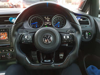 VW Golf MK7/7.5 GTI & R - Carbon Fibre Steering Wheel (Without LED Race Display)