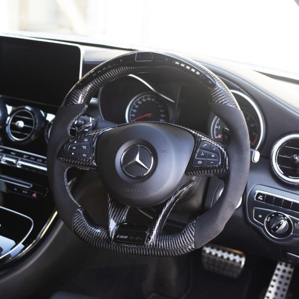 Mercedes C63 AMG/C63s AMG - with LED DASH - Carbon Fibre Steering Wheel (view carbon options)