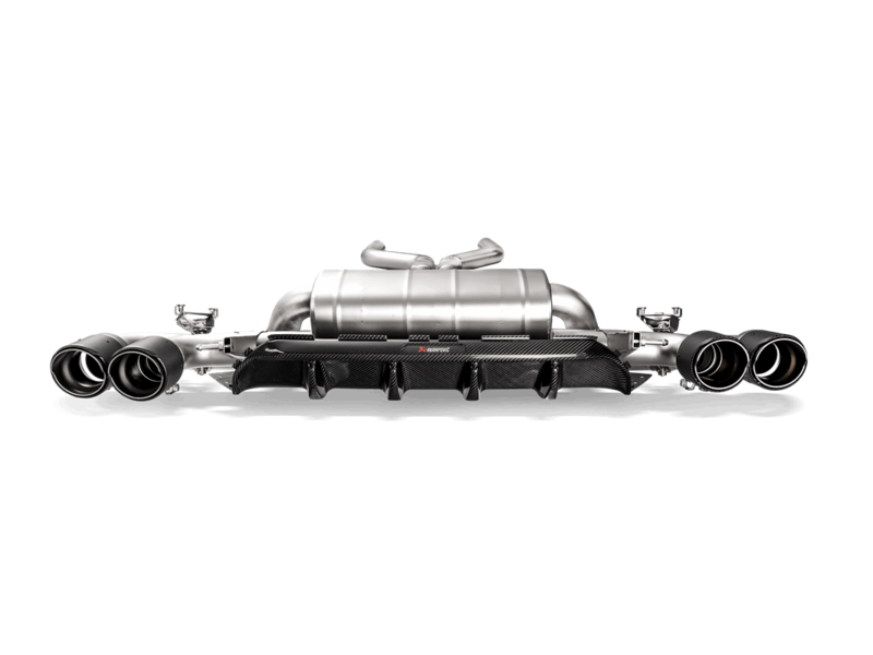 Akrapovic Rear Carbon Fiber Diffuser incl Red/White Logo - BMW F90 M5