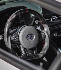 Toyota Supra A90 - Carbon Fibre Steering Wheel (With LED Race Display)